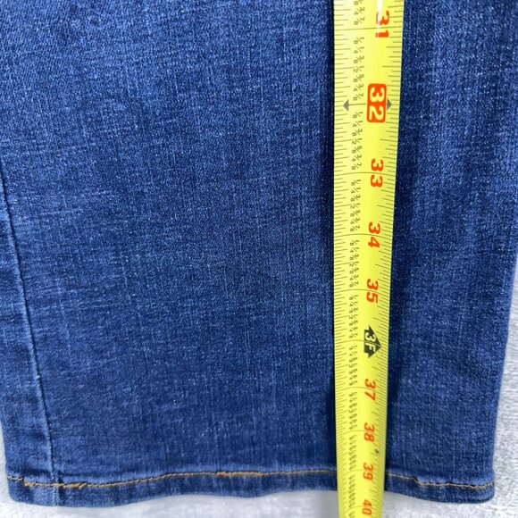 INC DENIM Womens Bootcut Jeans Stretch High Rise 5-Pocket Blue Size 14P - Picture 11 of 12